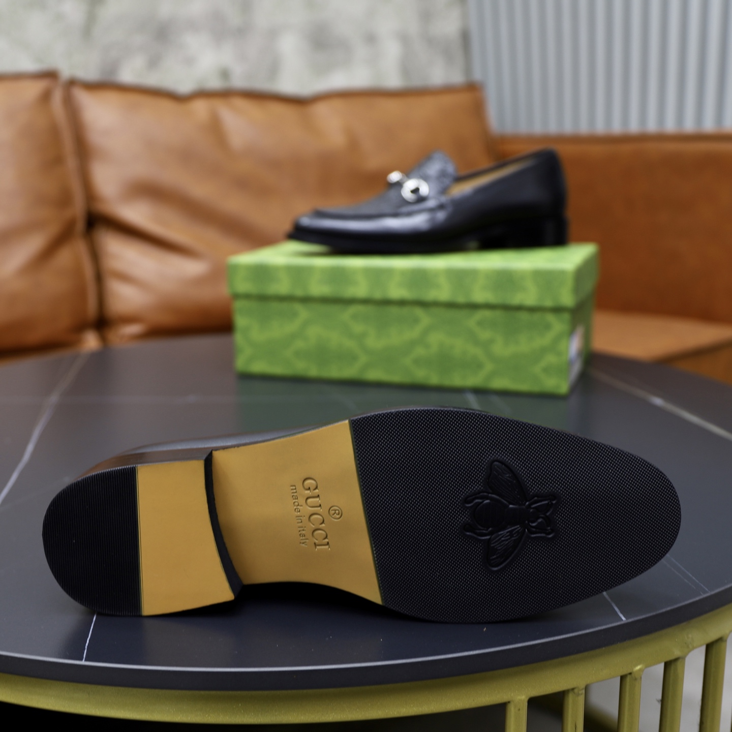 Gucci men's leather shoes-74