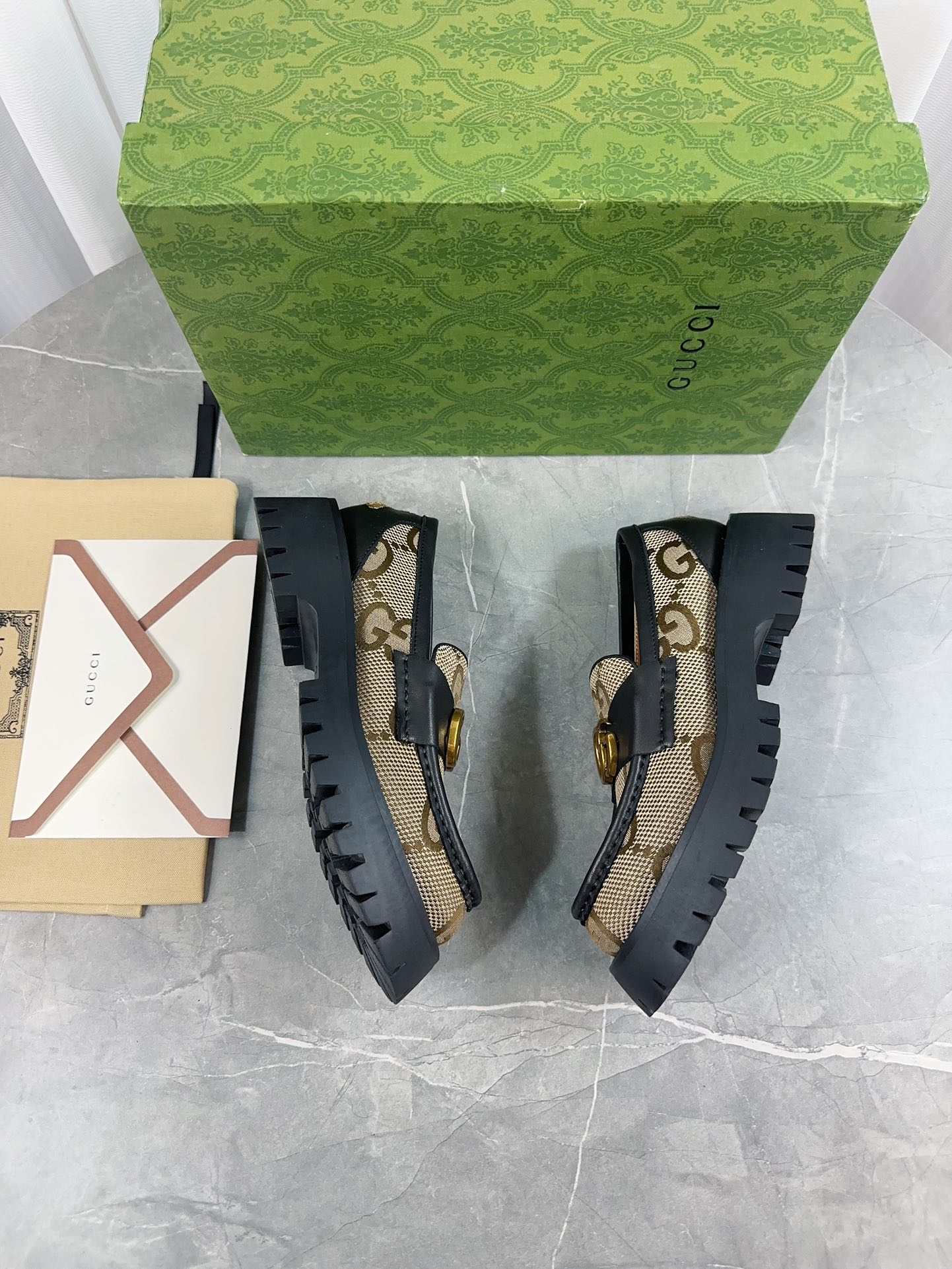 Gucci women's leather shoes-99