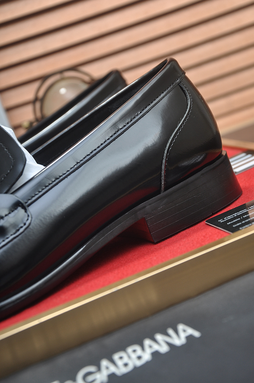 D&G men's leather shoes-81