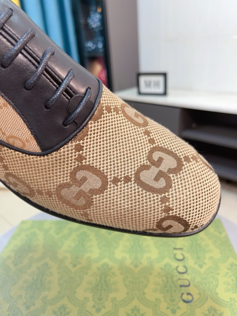 Gucci men's leather shoes-69