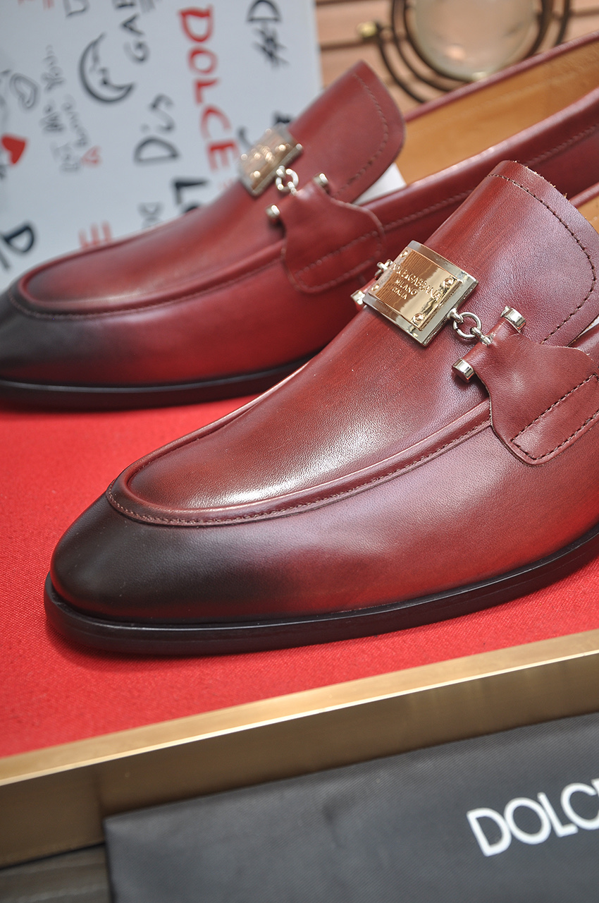 D&G men's leather shoes-29