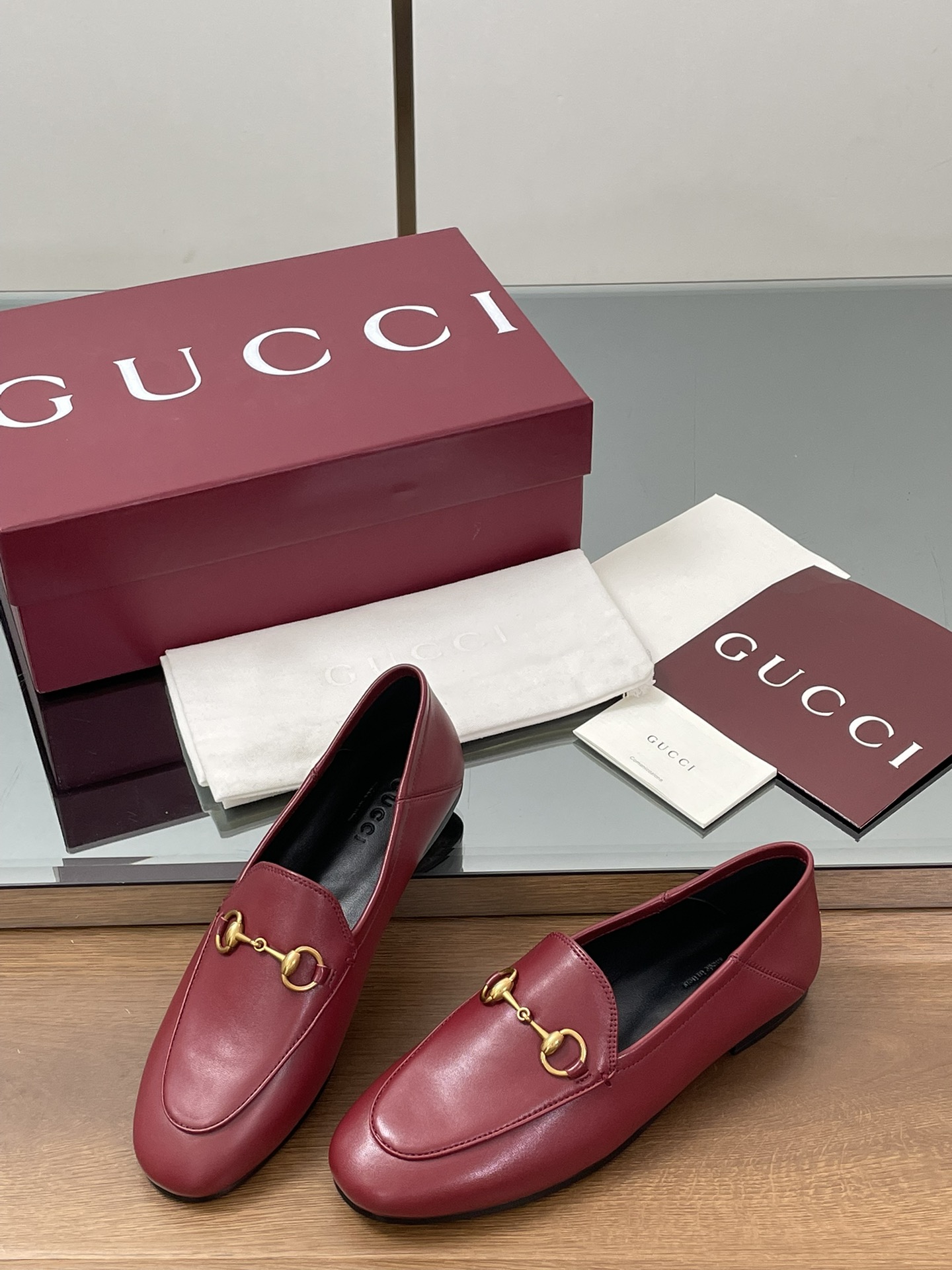 Gucci women's leather shoes-46