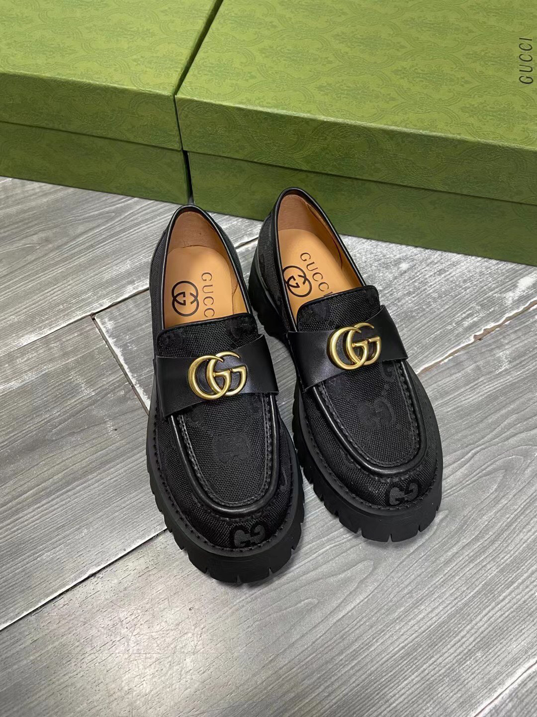 Gucci women's leather shoes-88