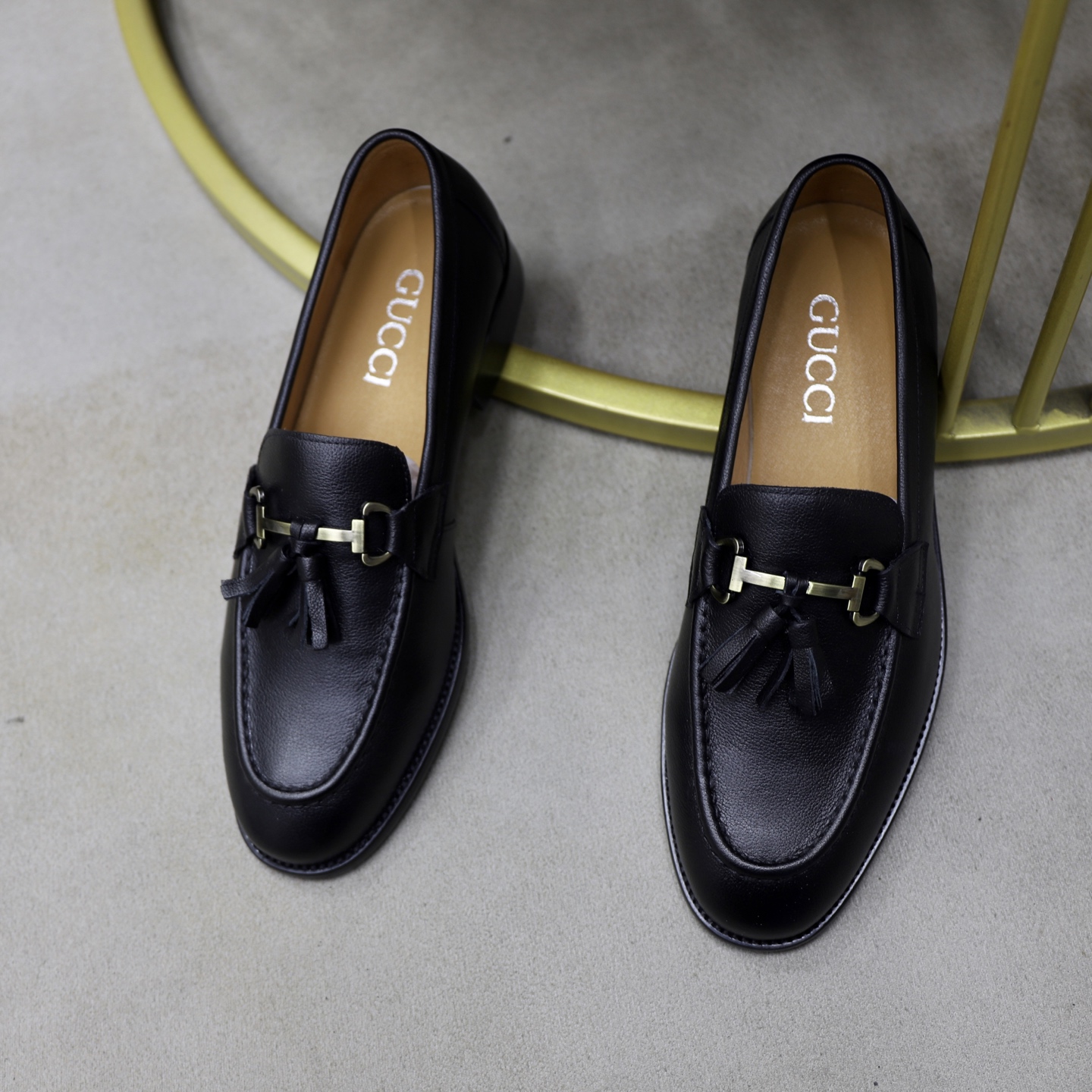 Gucci men's leather shoes-120