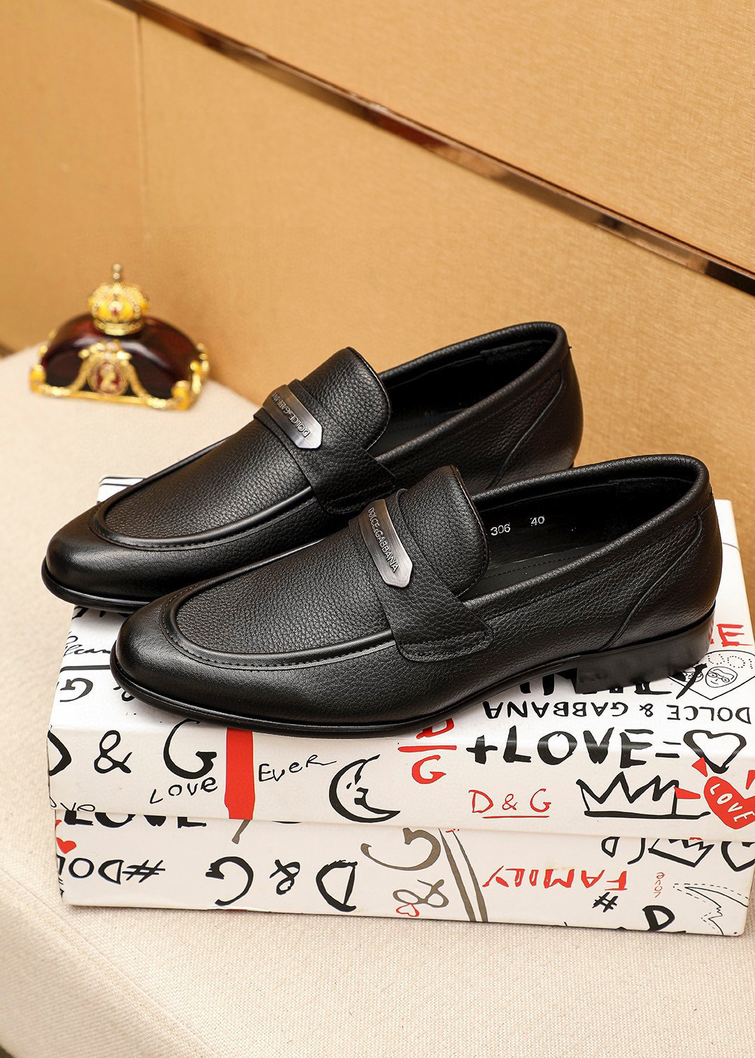 D&G men's leather shoes-50
