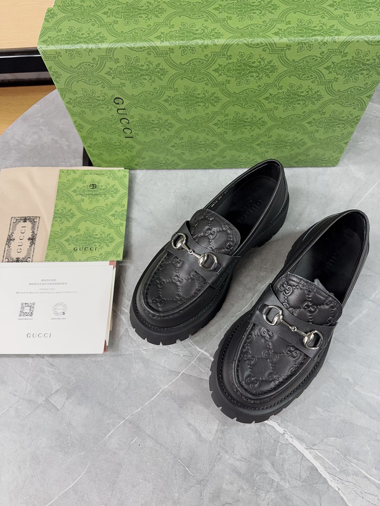 Gucci women's leather shoes-90