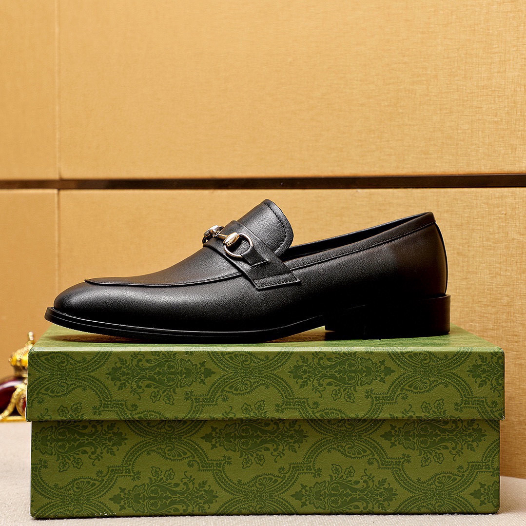 Gucci men's leather shoes-70