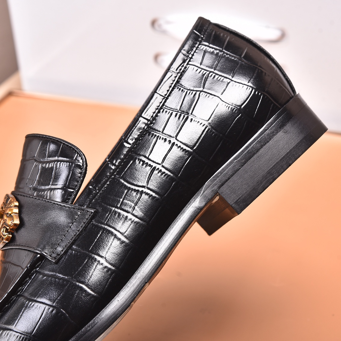 Gucci men's leather shoes-31