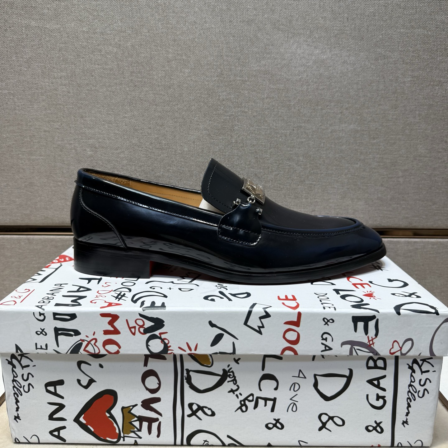 D&G men's leather shoes-91