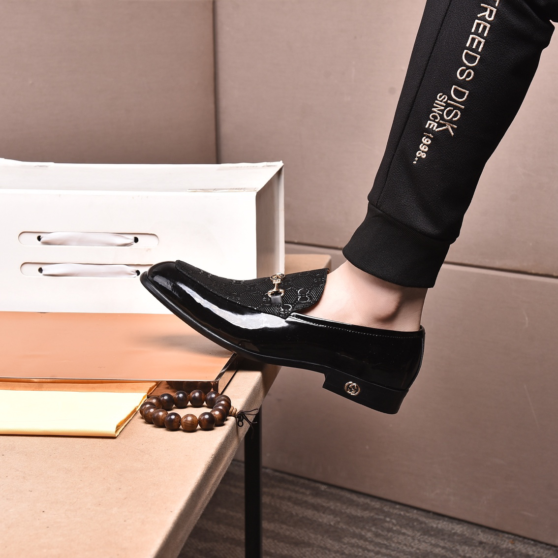 Gucci men's leather shoes-41