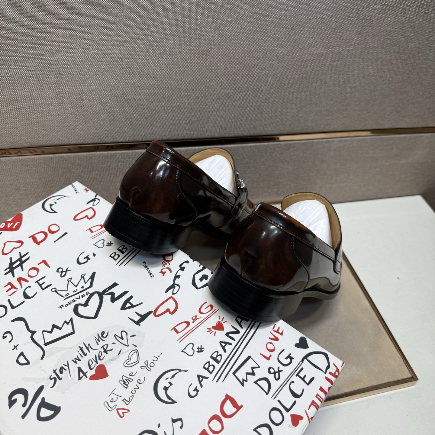 D&G men's leather shoes-90