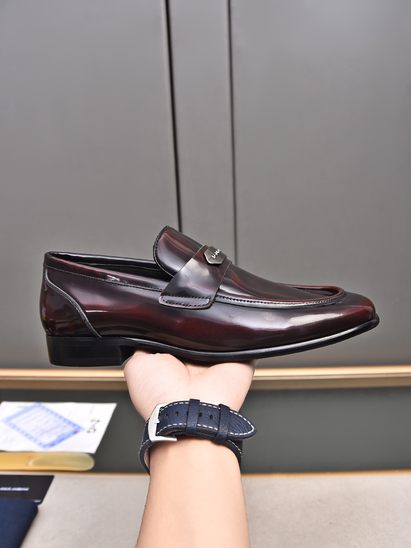 D&G men's leather shoes-56