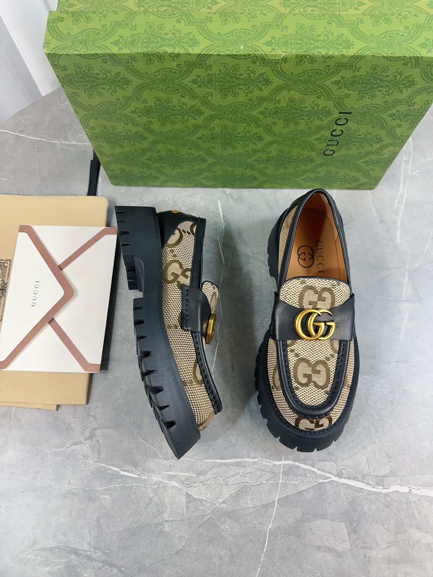 Gucci women's leather shoes-99