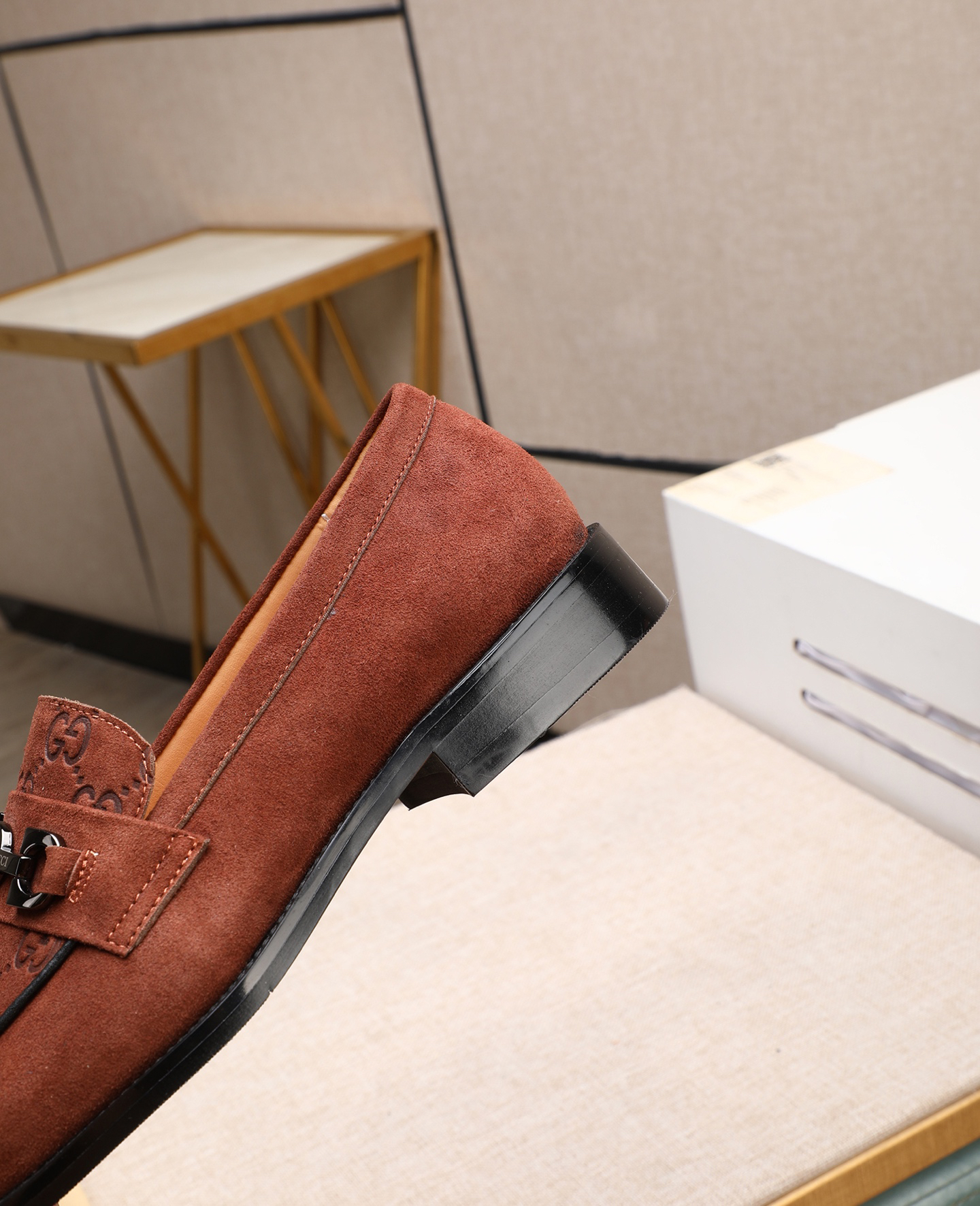 Gucci men's leather shoes-21