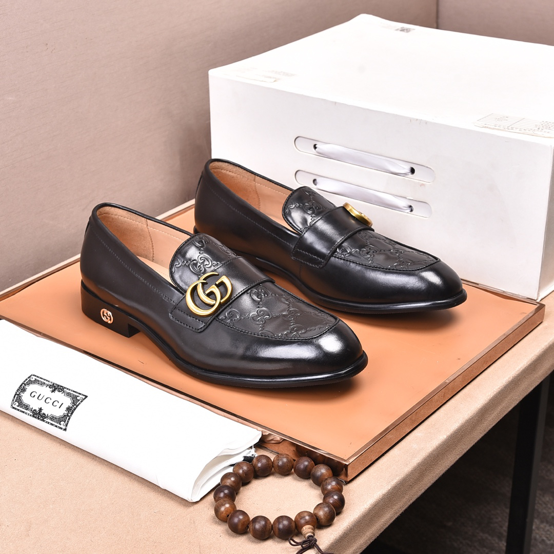 Gucci men's leather shoes-37