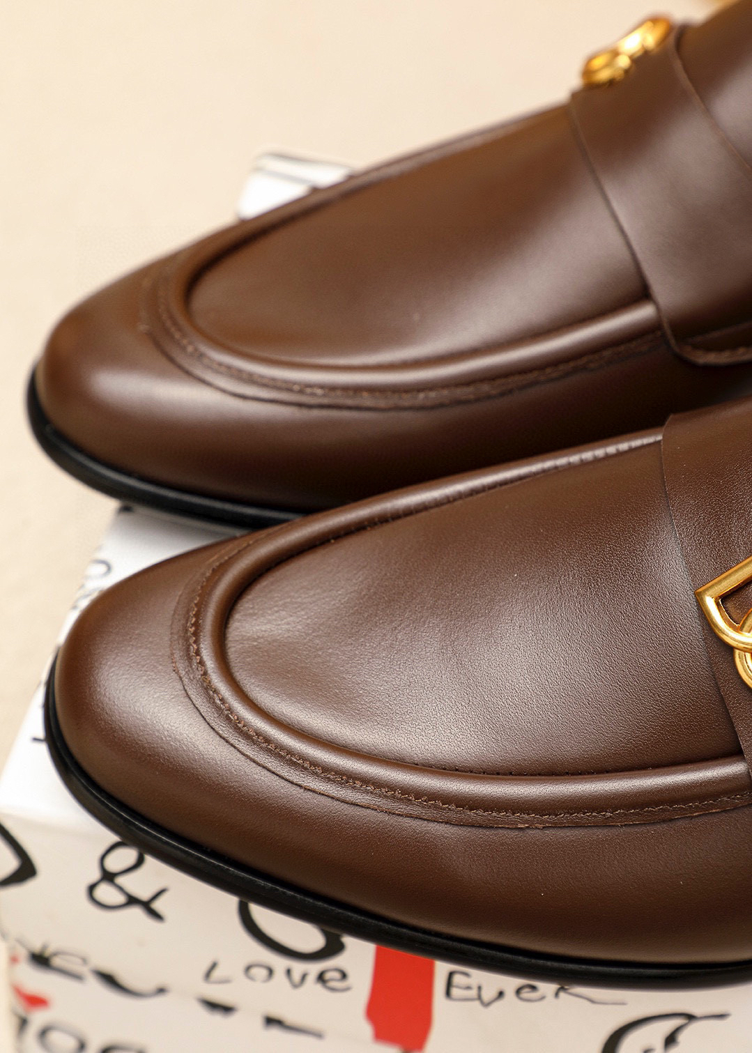 D&G men's leather shoes-48