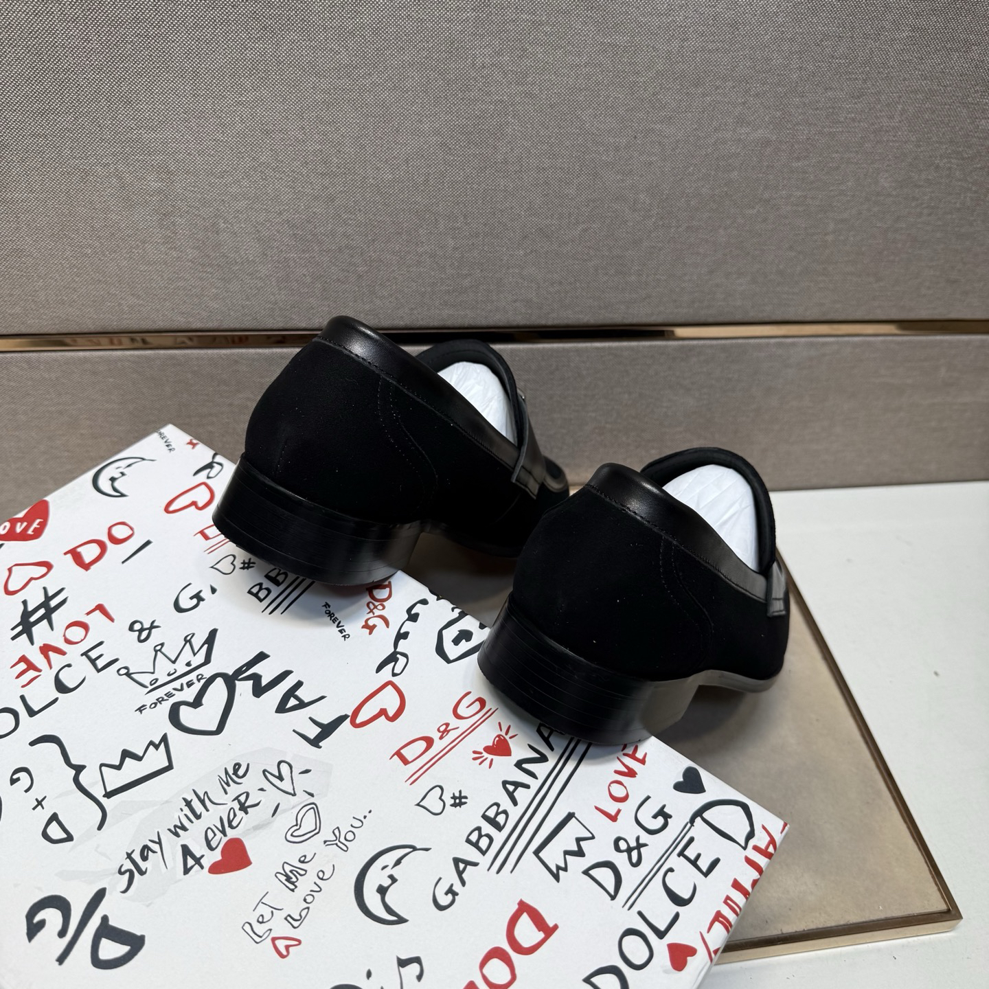 D&G men's leather shoes-100