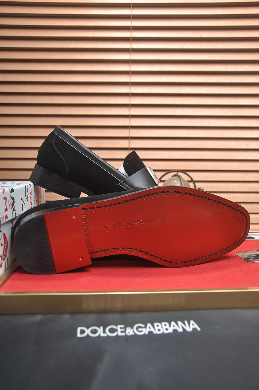 D&G men's leather shoes-21