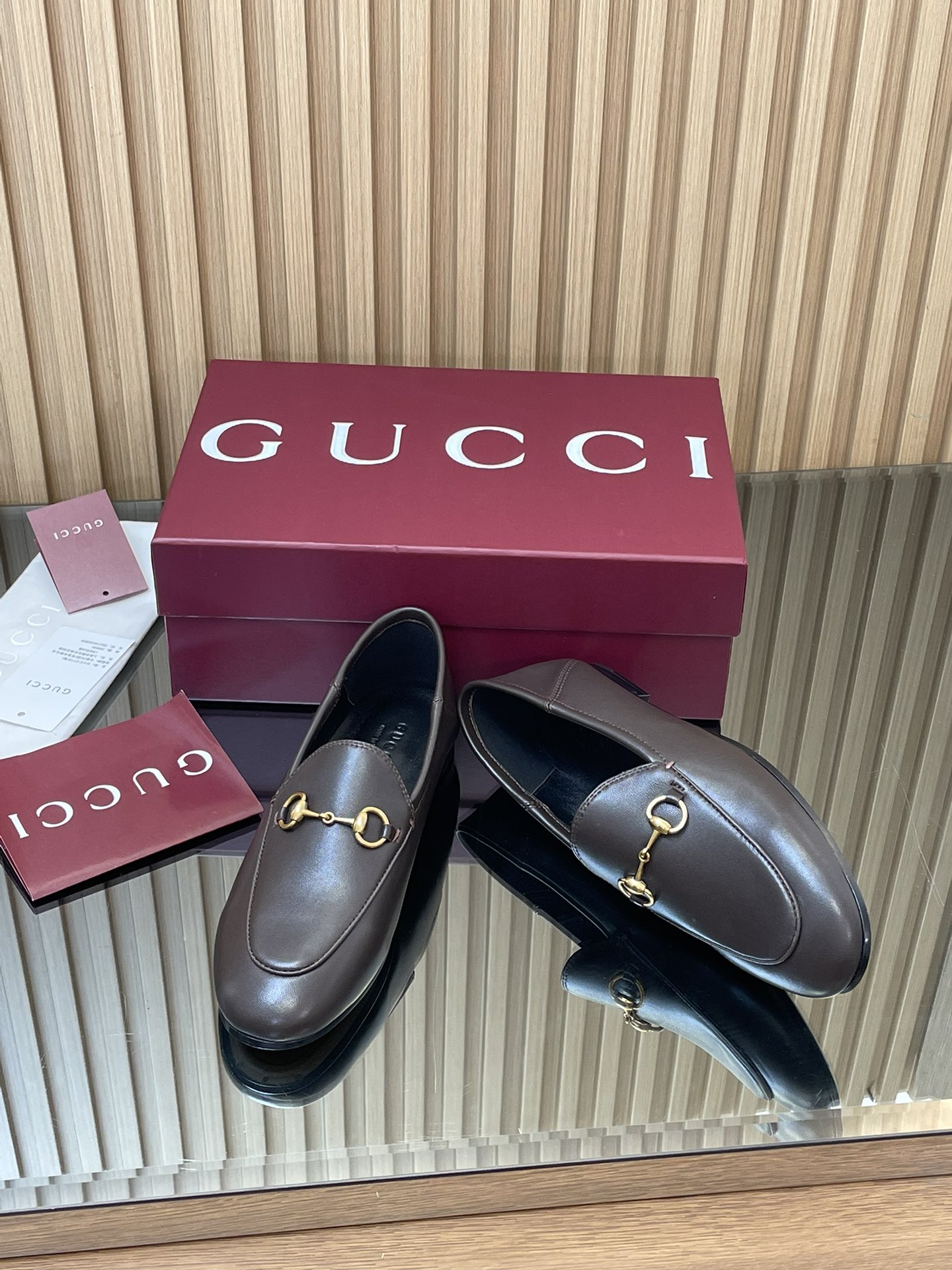 Gucci women's leather shoes-48