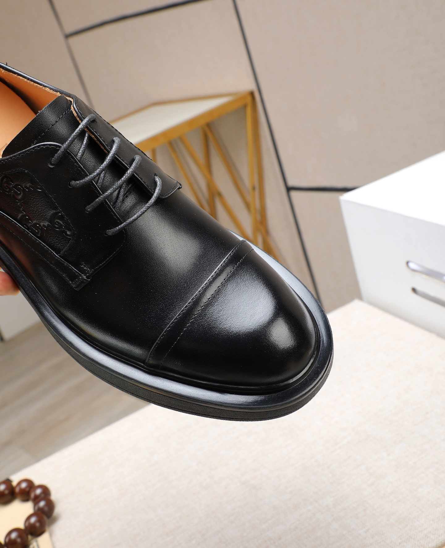 Gucci men's leather shoes-54