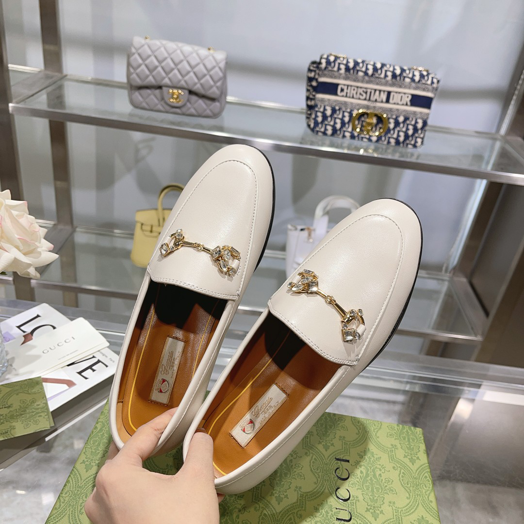 Gucci women's leather shoes-23