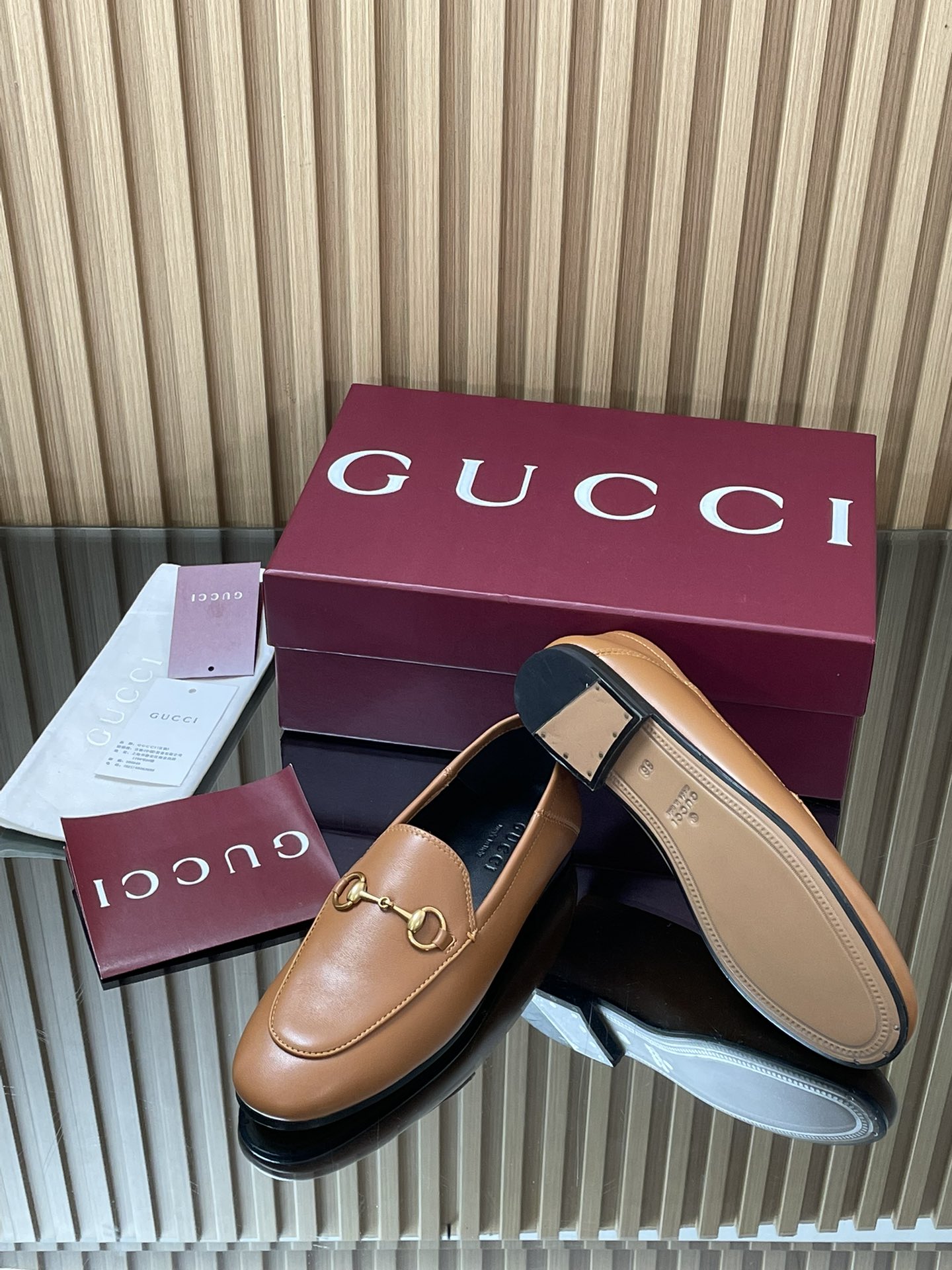 Gucci women's leather shoes-49