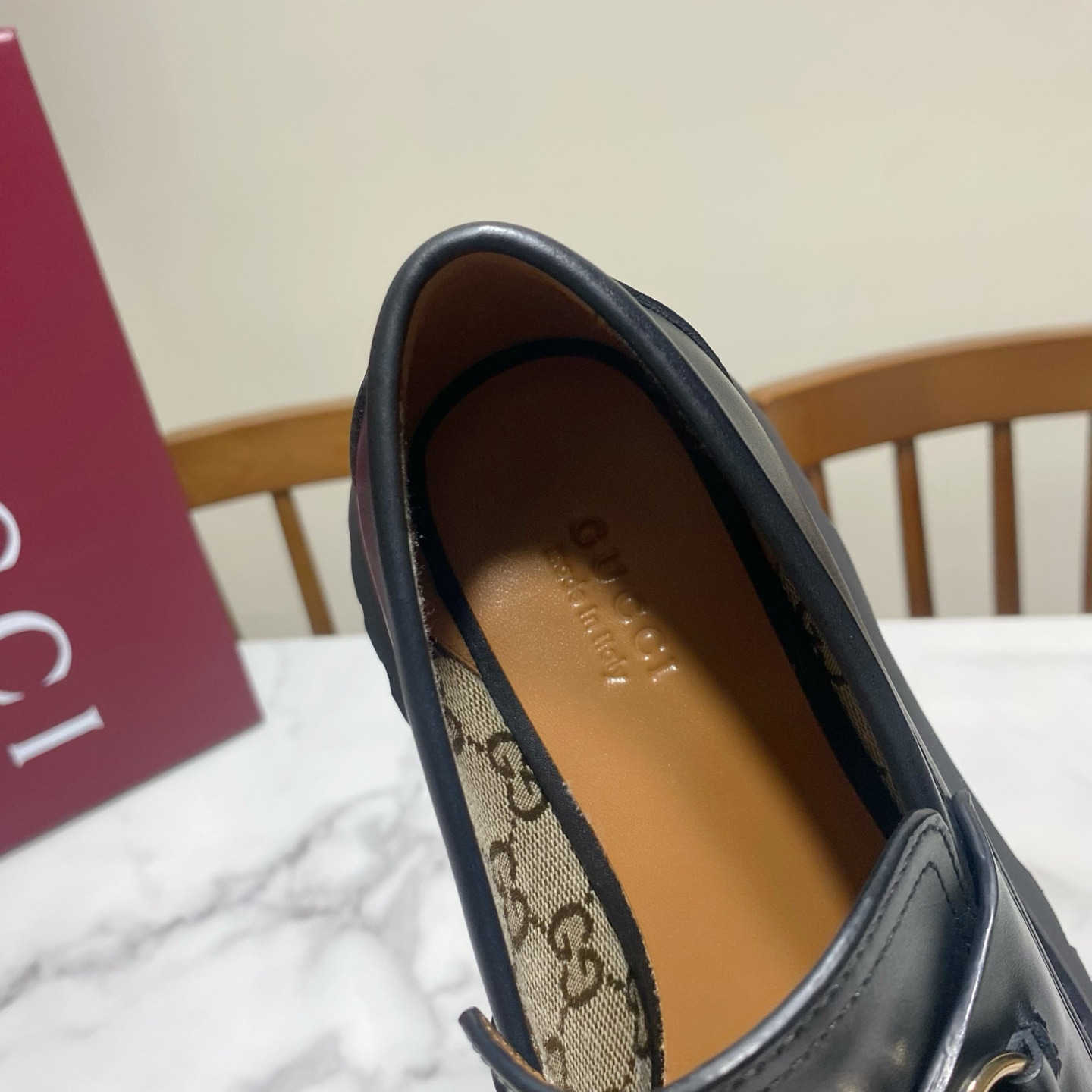 Gucci women's leather shoes-57