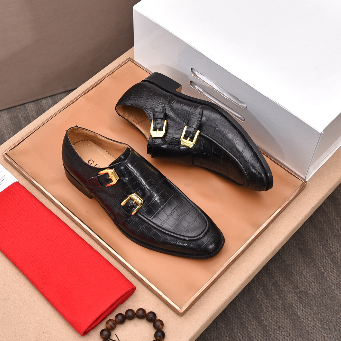 Gucci men's leather shoes-43