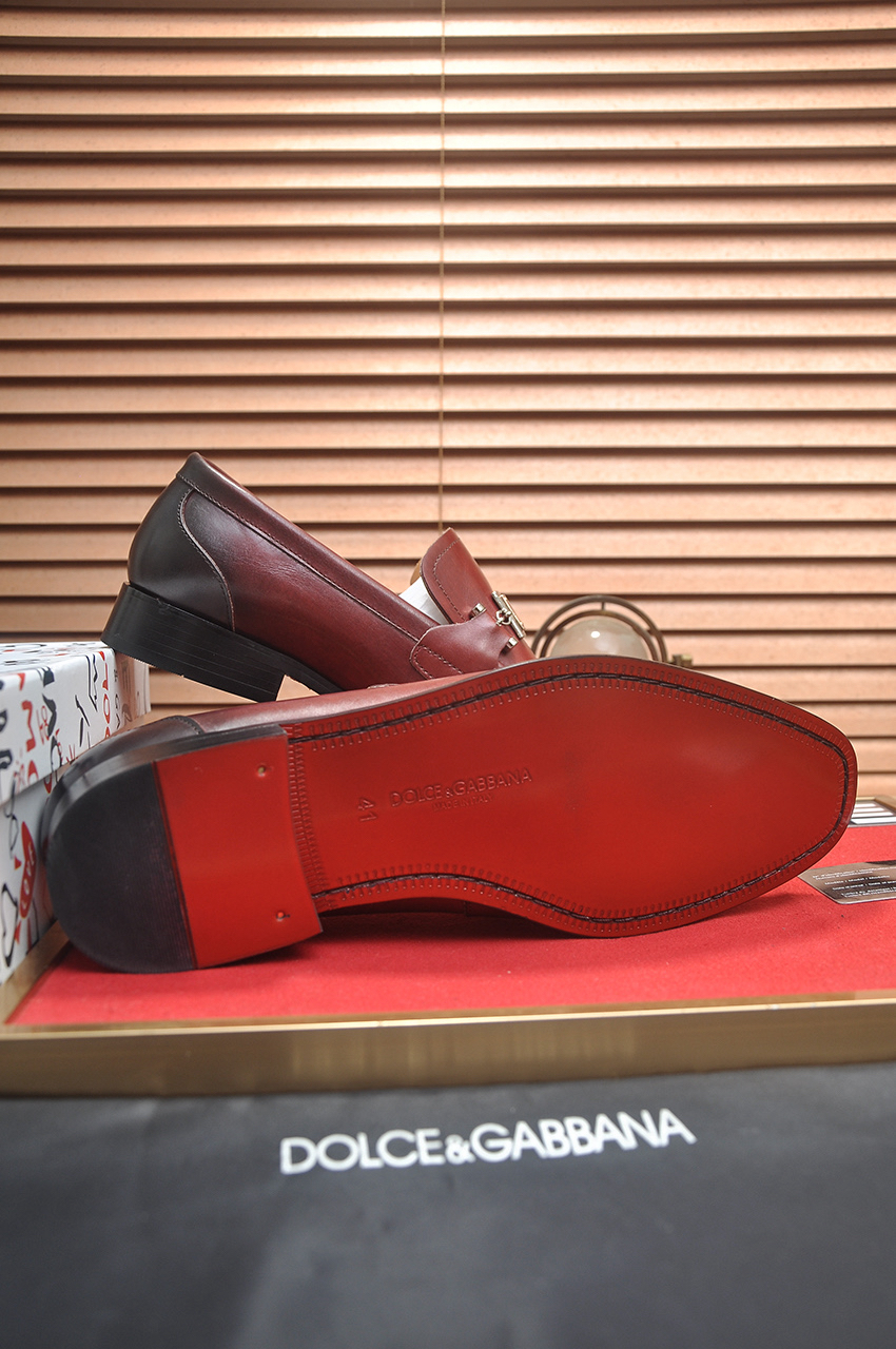 D&G men's leather shoes-1