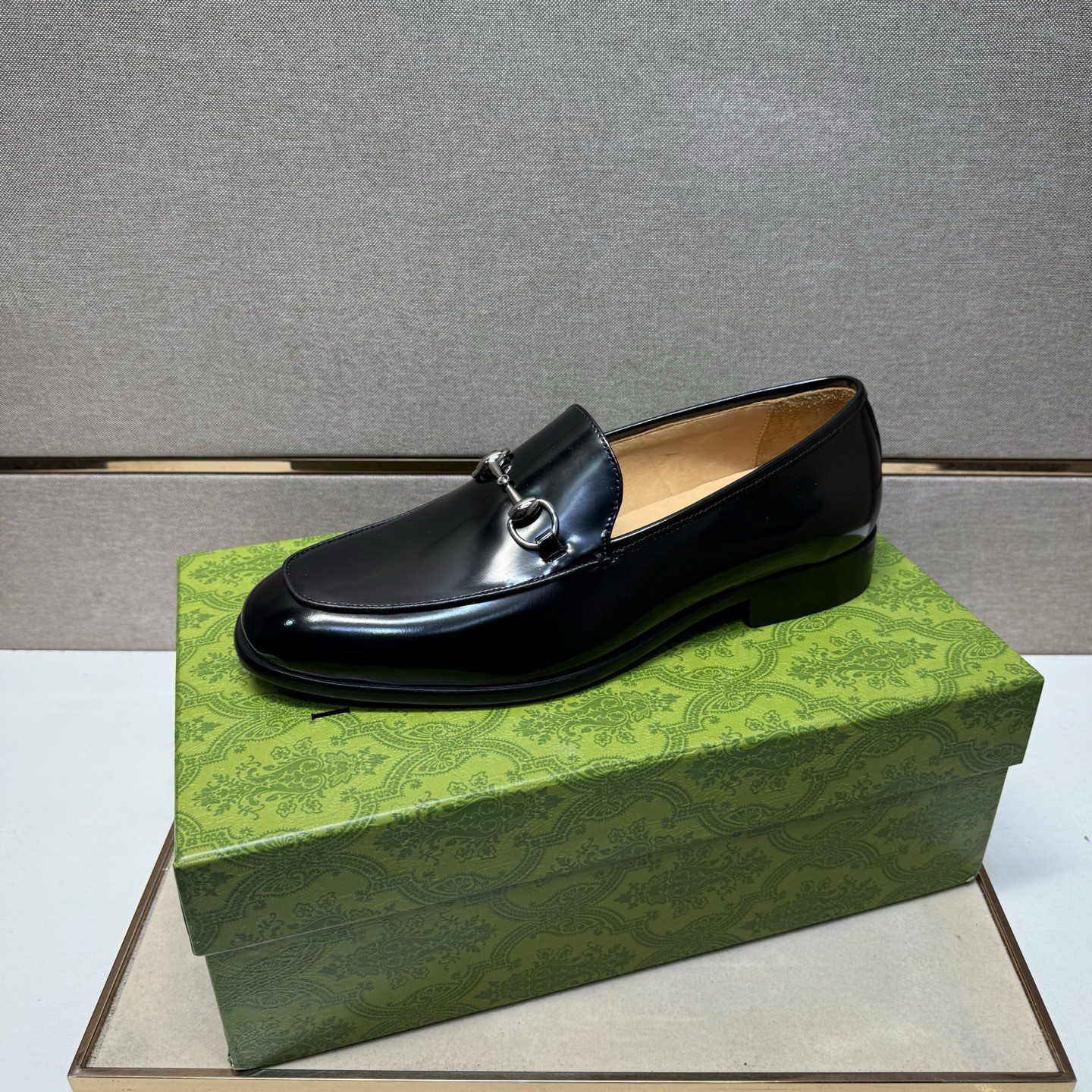 Gucci men's leather shoes-15