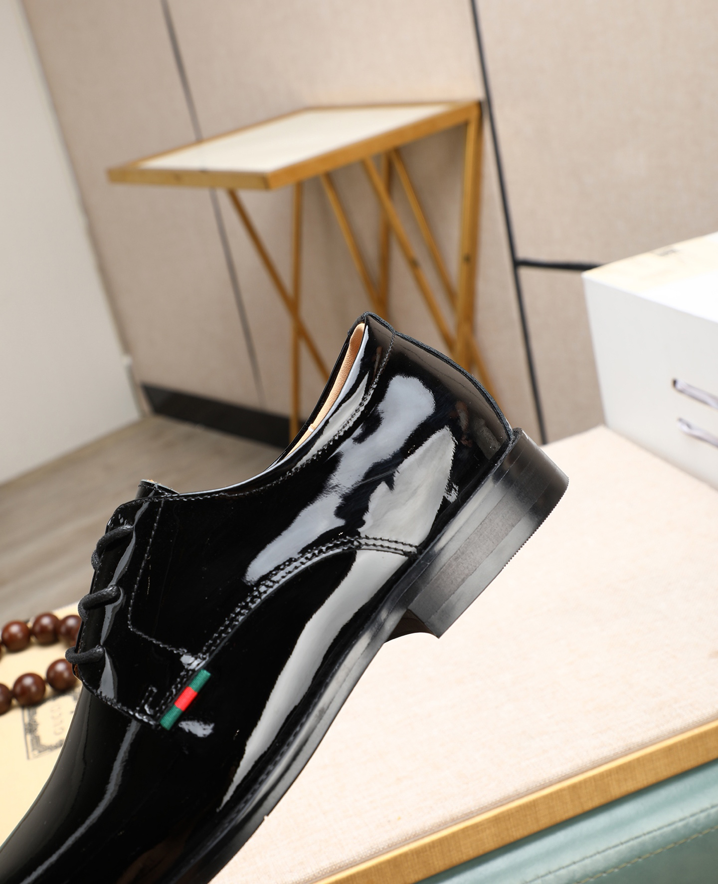 Gucci men's leather shoes-115
