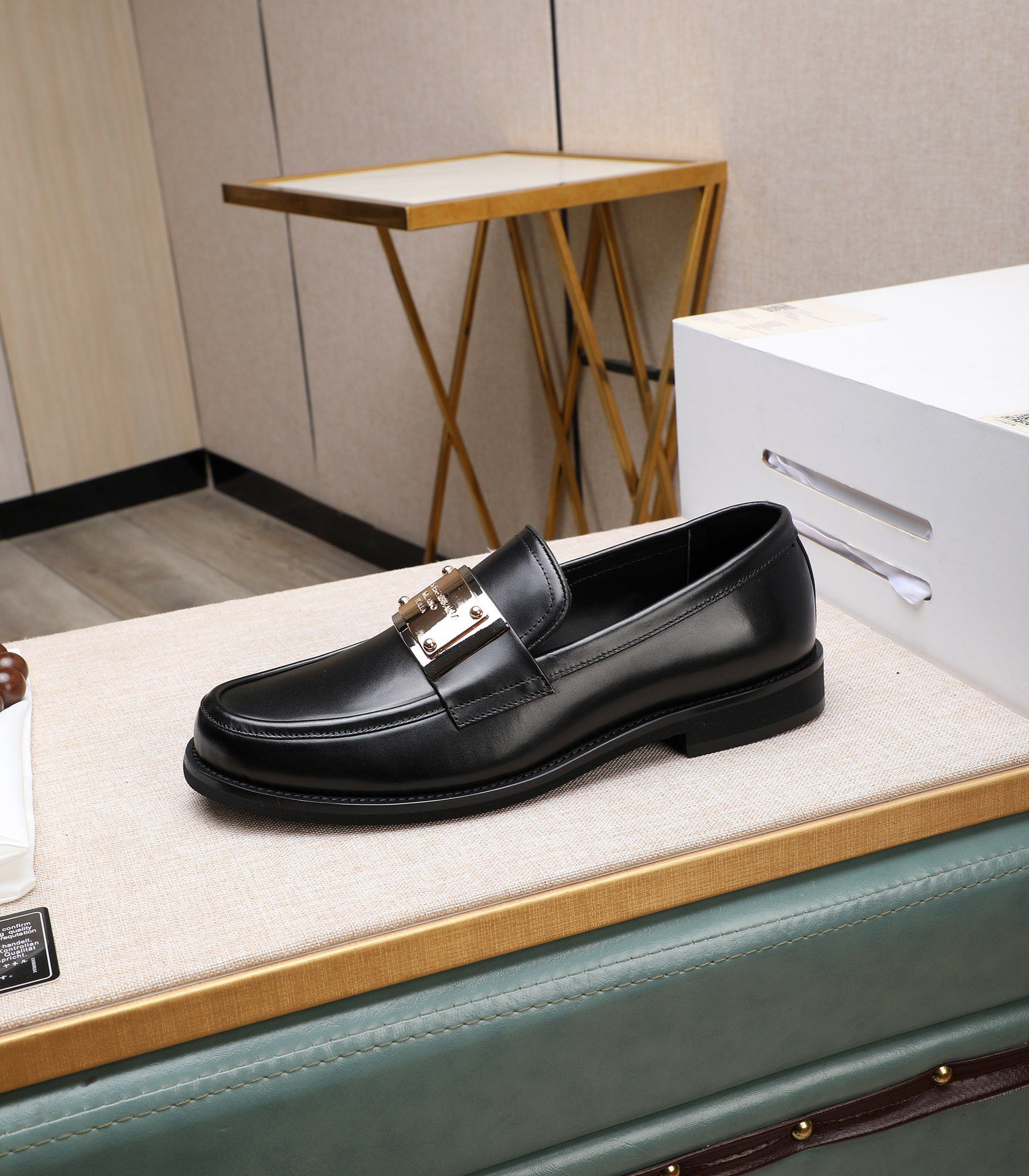 D&G men's leather shoes-7