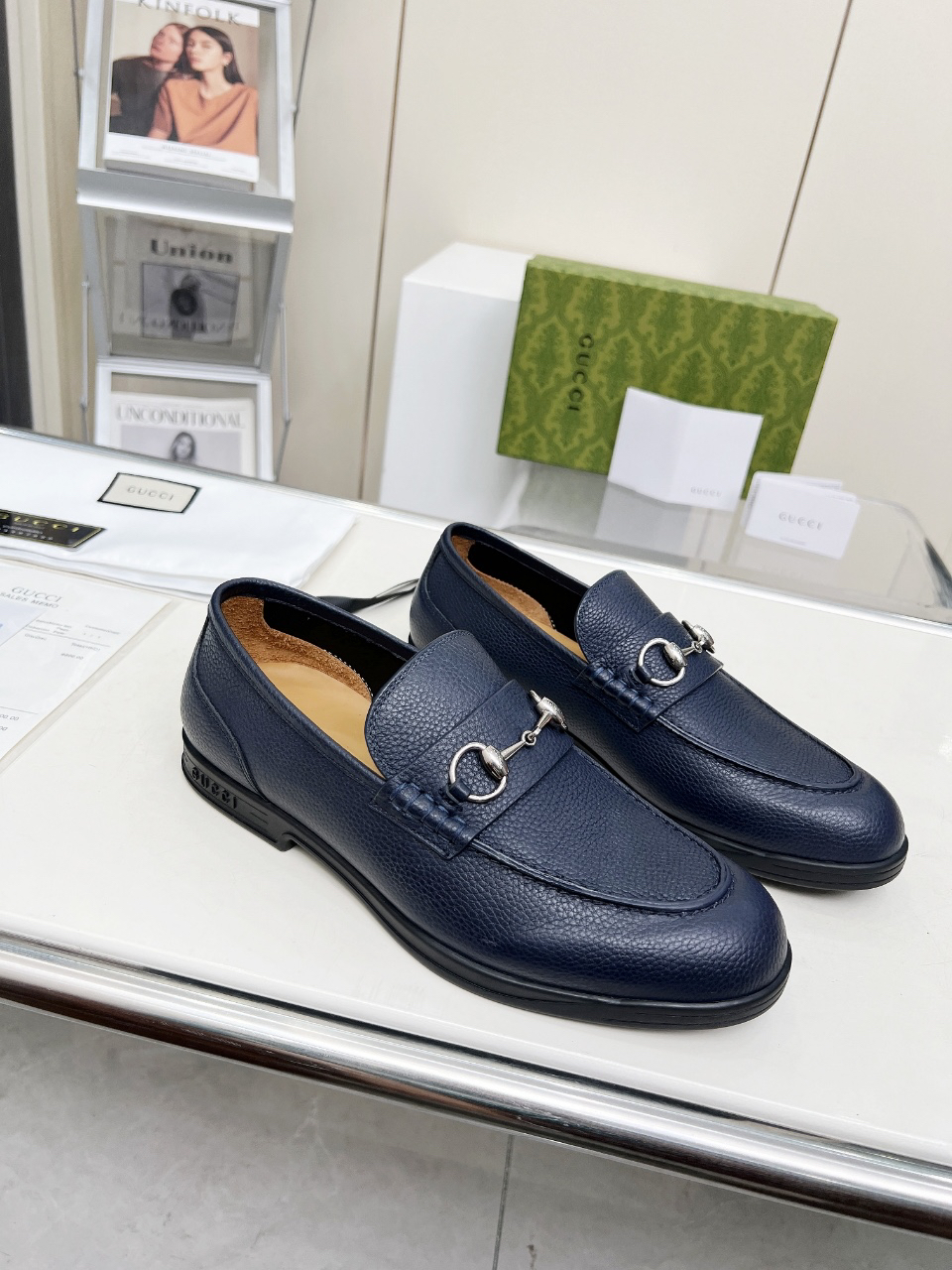 Gucci women's leather shoes-60