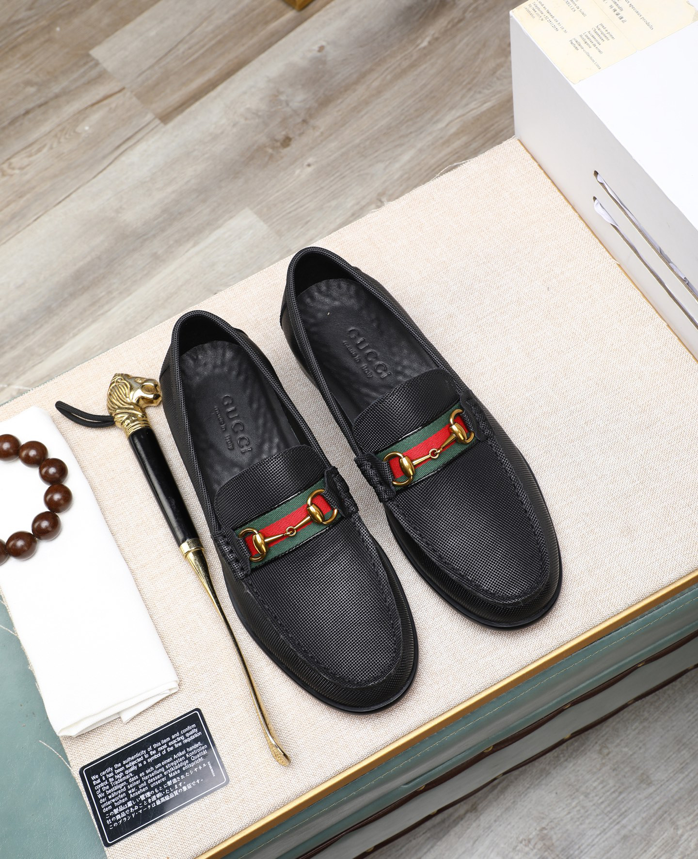 Gucci men's leather shoes-101