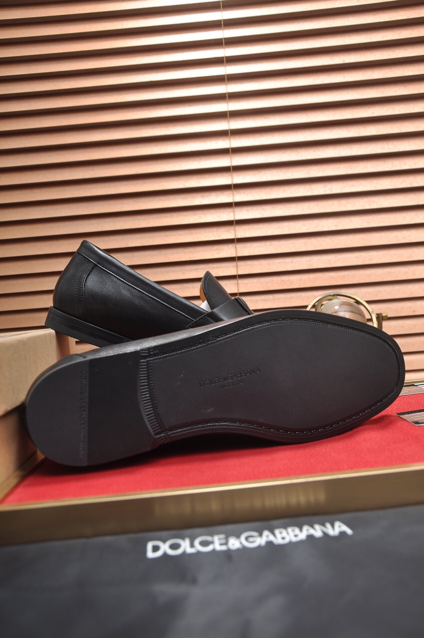 D&G men's leather shoes-3