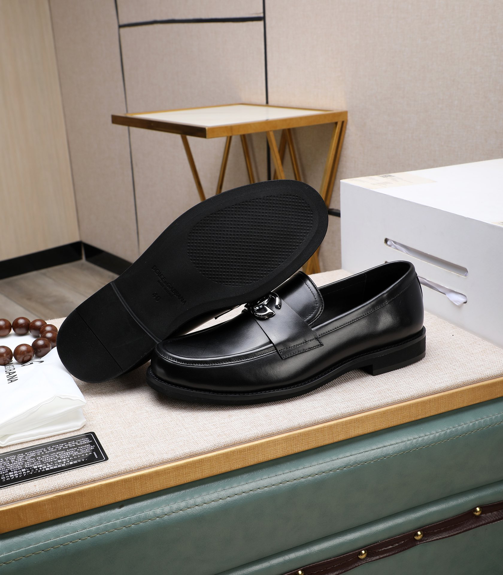 D&G men's leather shoes-8