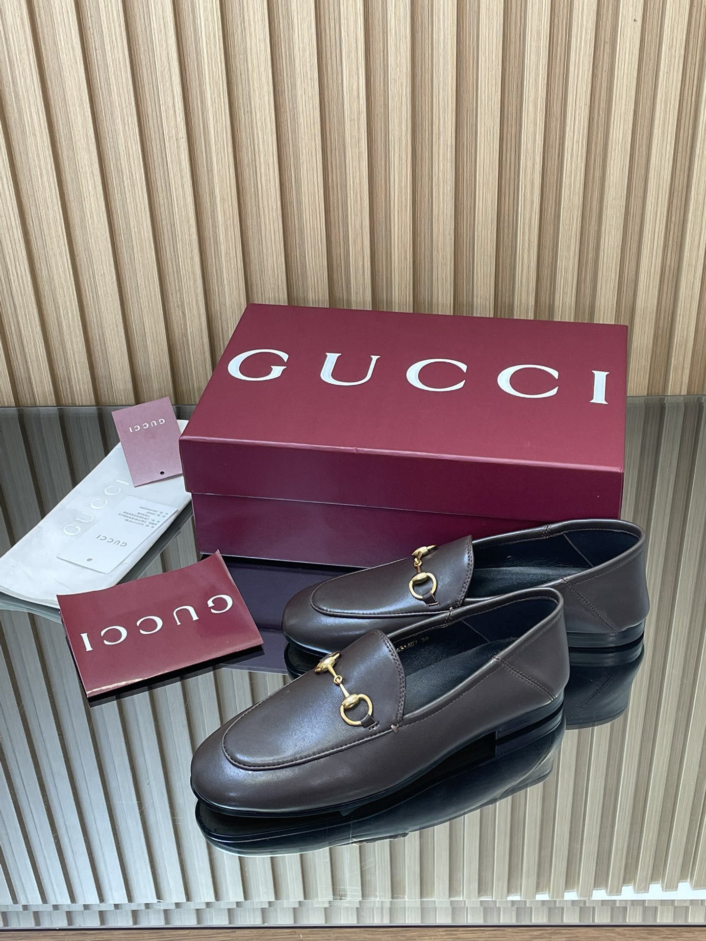 Gucci women's leather shoes-48
