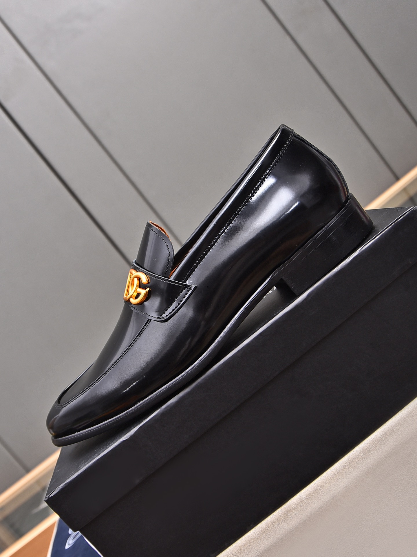 D&G men's leather shoes-5