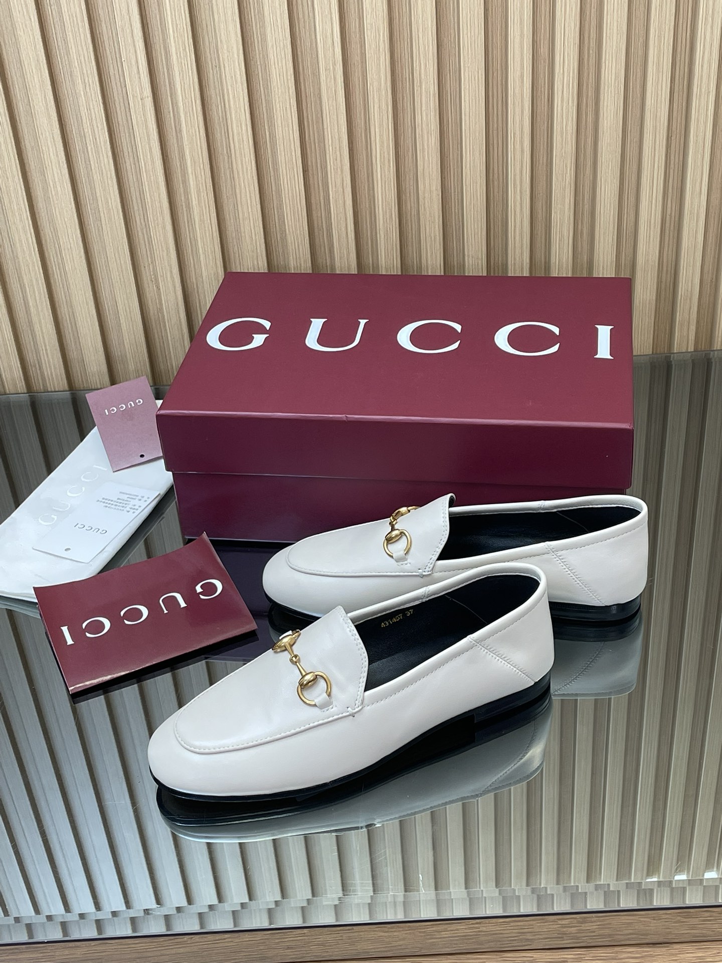 Gucci women's leather shoes-45