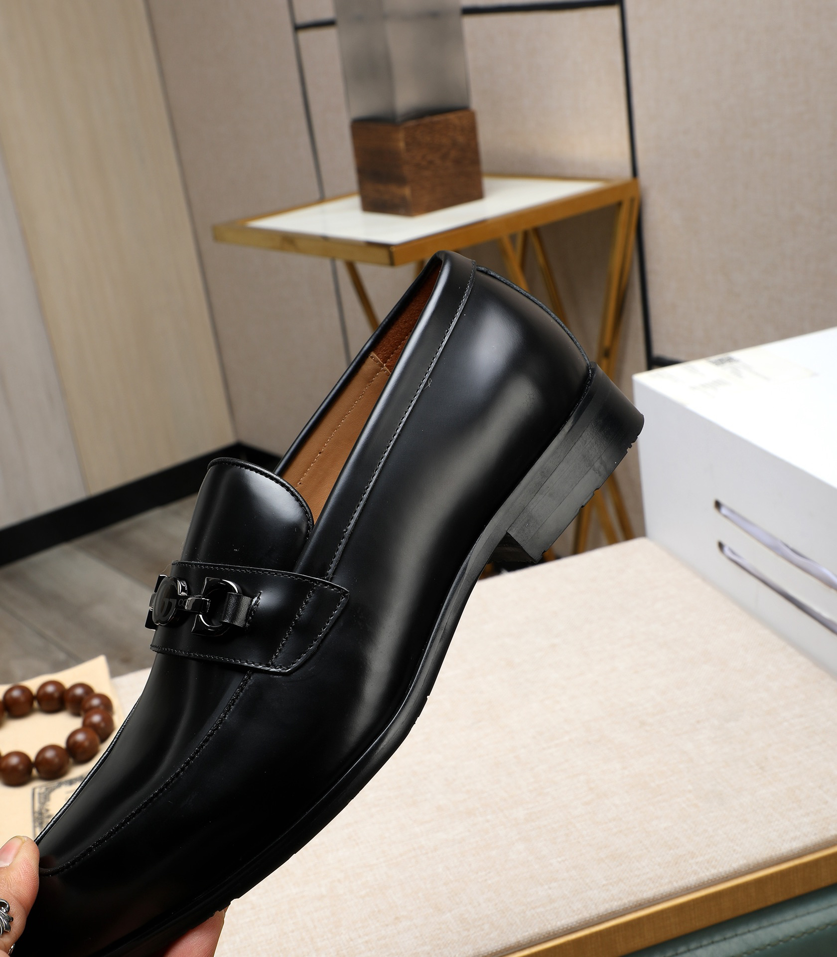 Gucci men's leather shoes-111