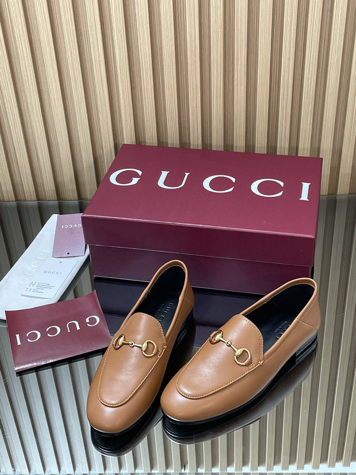 Gucci women's leather shoes-49