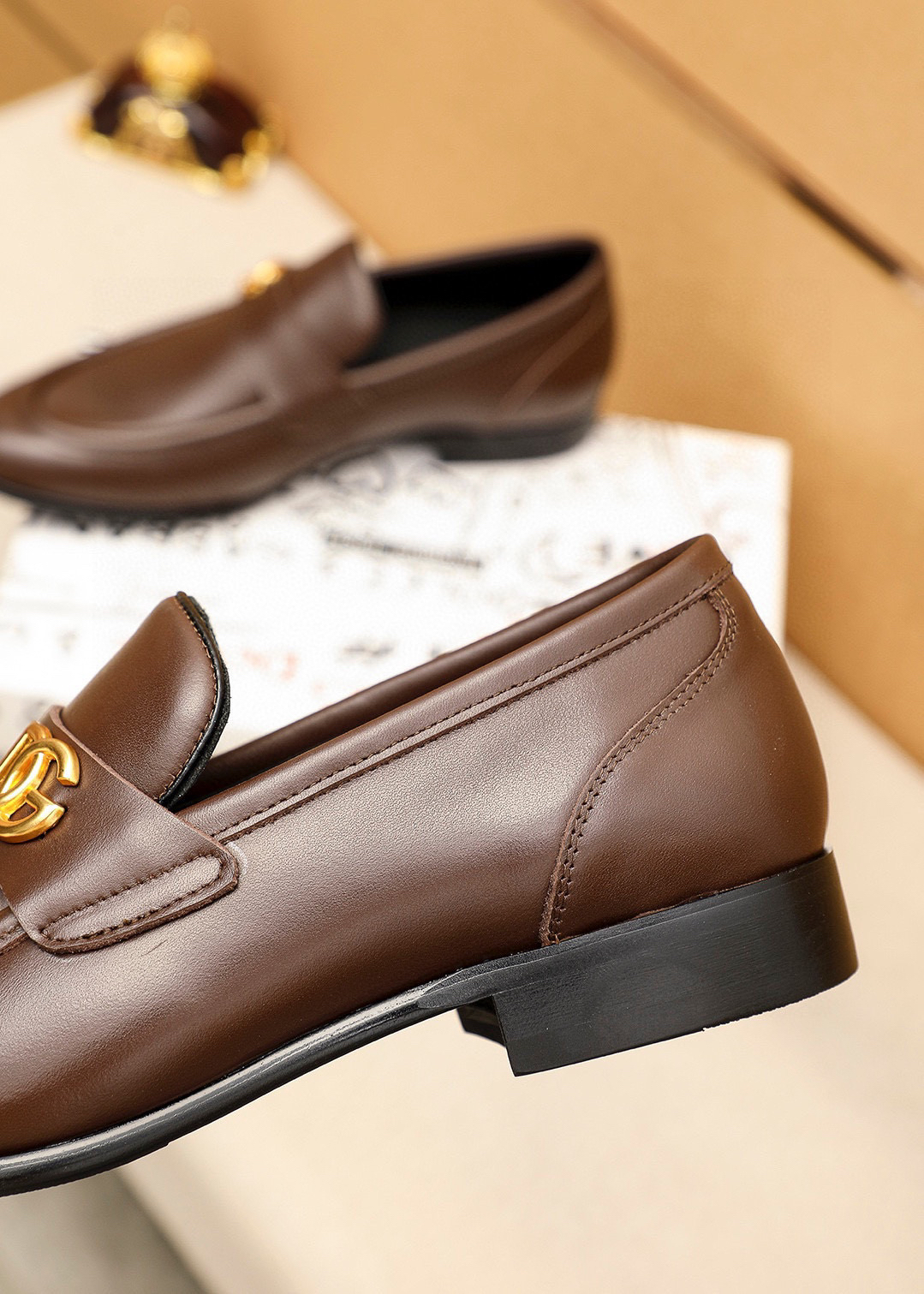 D&G men's leather shoes-48