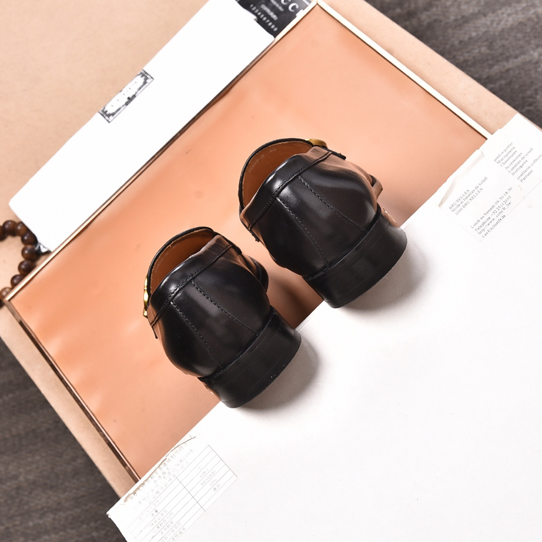 Gucci men's leather shoes-37