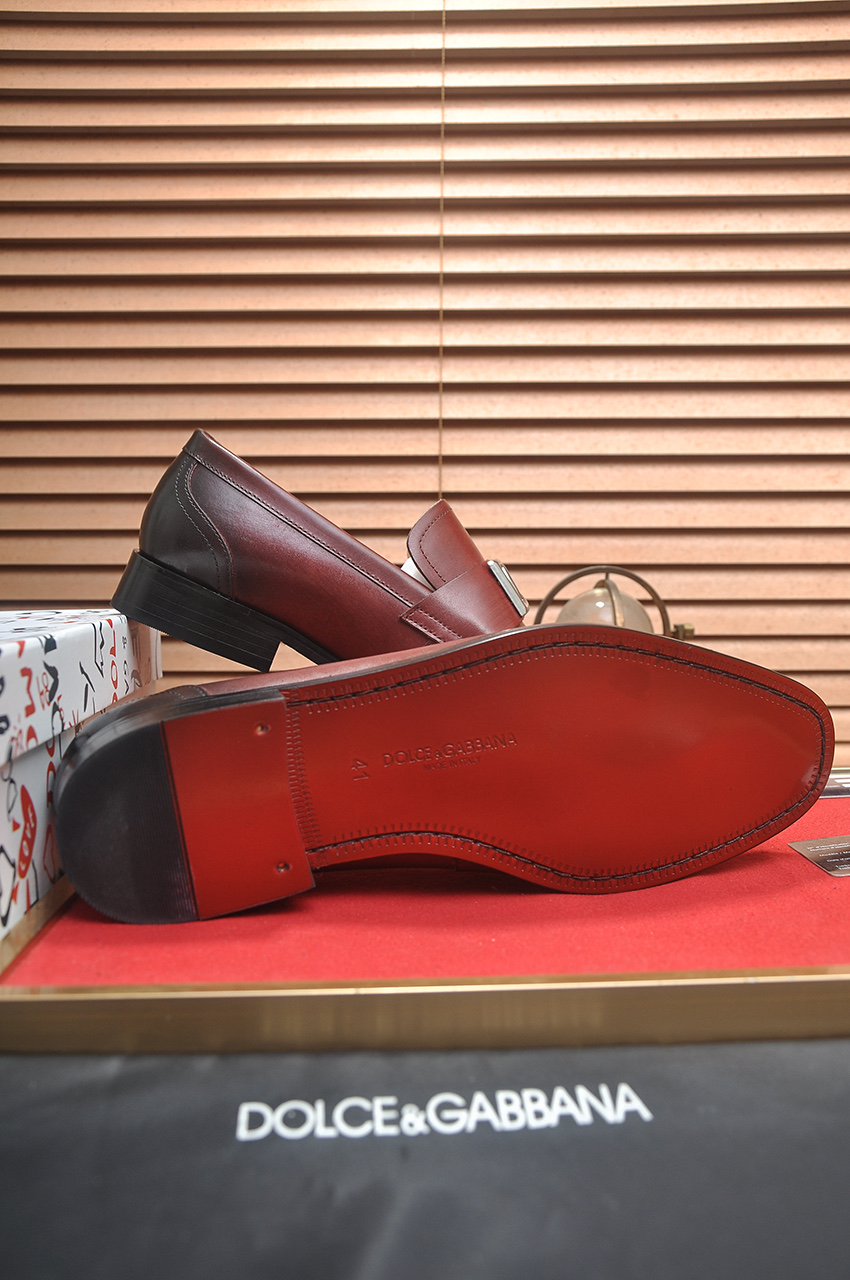 D&G men's leather shoes-23