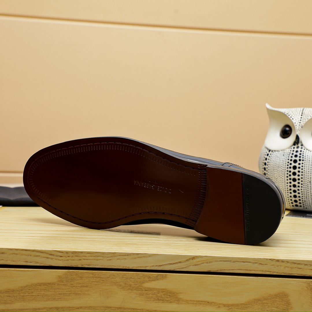 D&G men's leather shoes-68