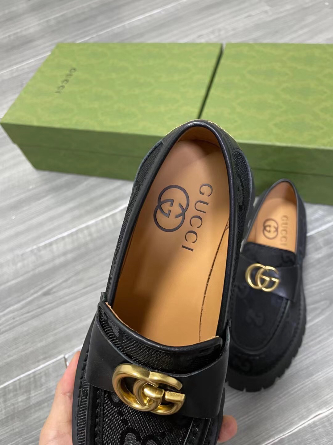 Gucci women's leather shoes-88