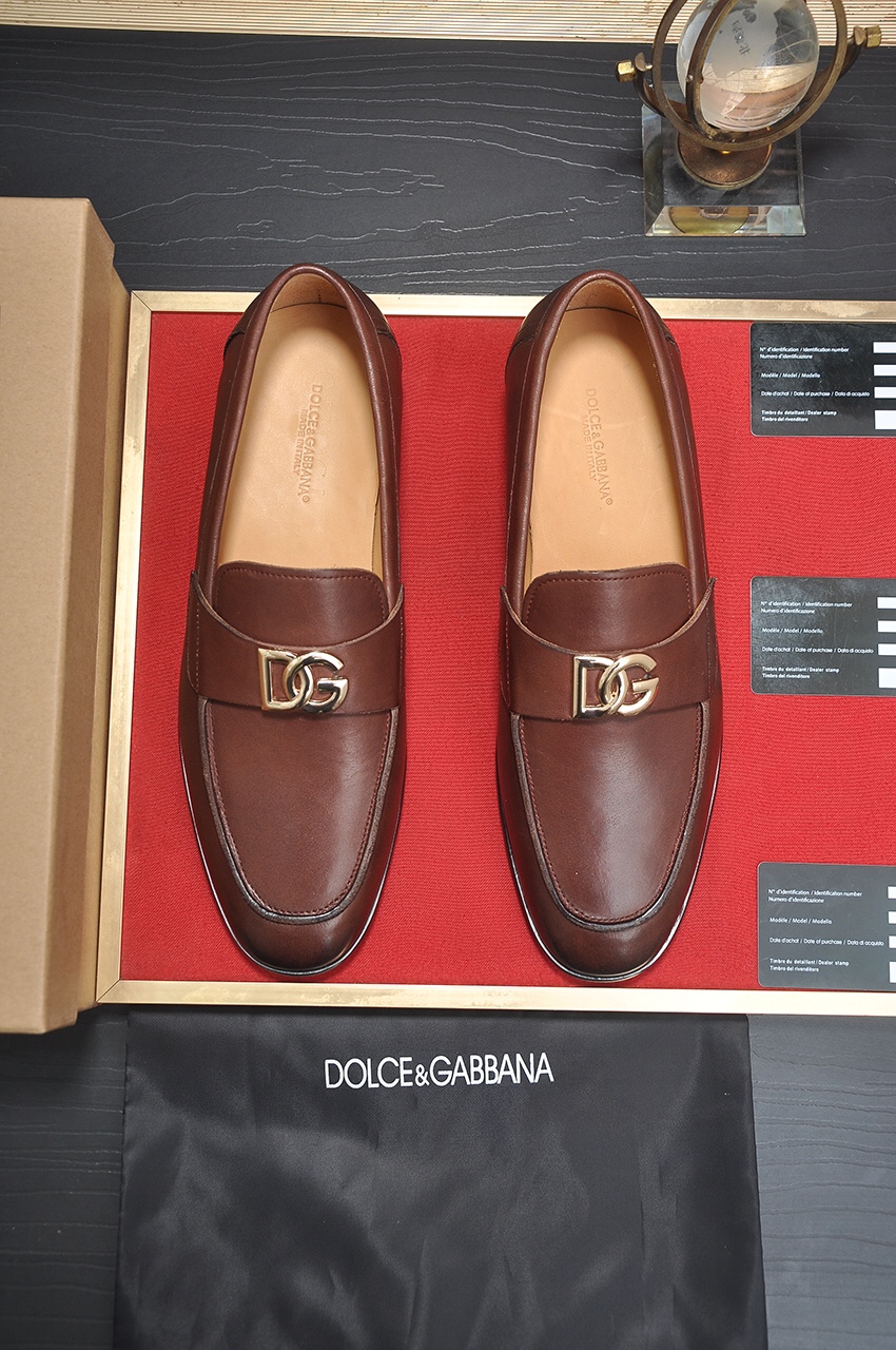 D&G men's leather shoes-2