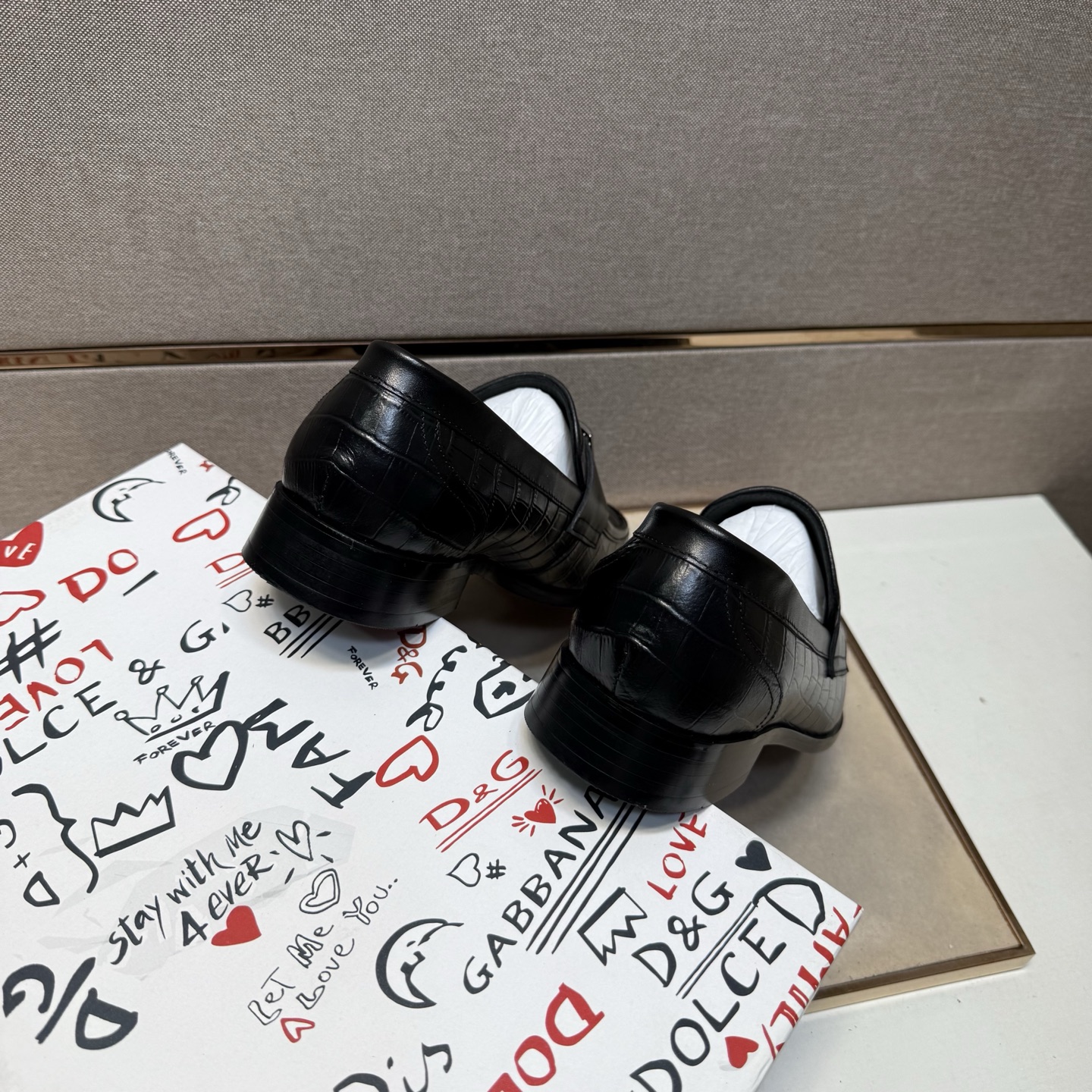 D&G men's leather shoes-31