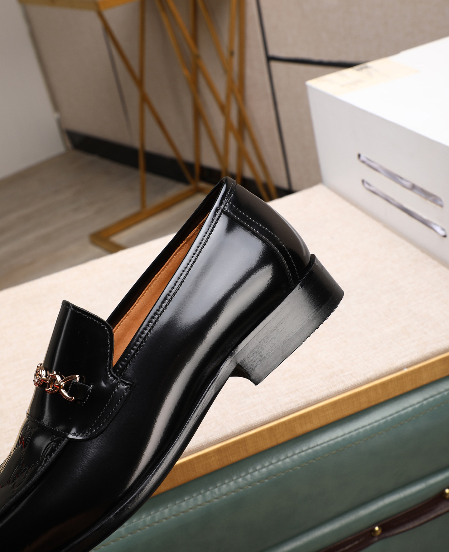 Gucci men's leather shoes-98