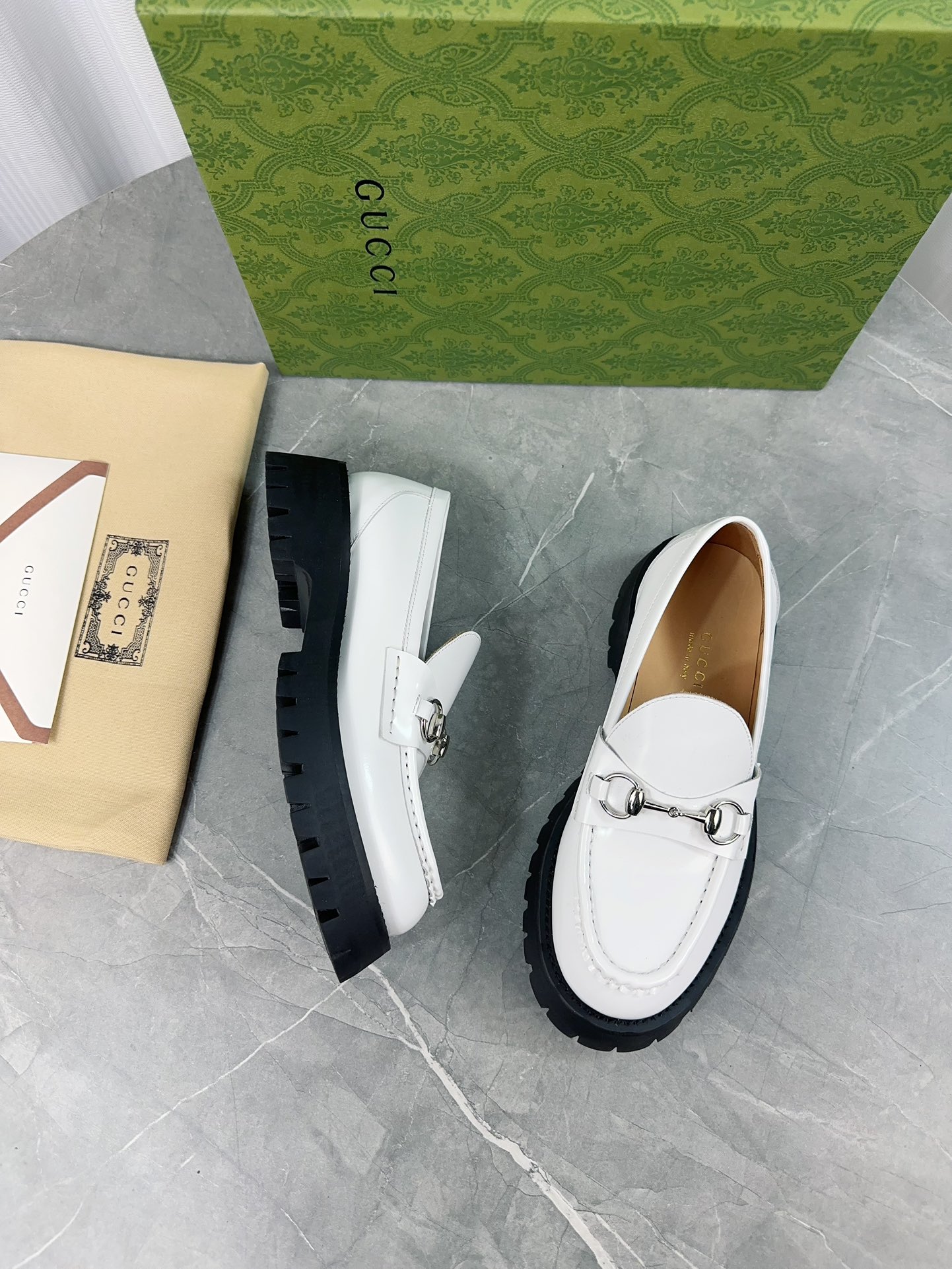 Gucci women's leather shoes-103